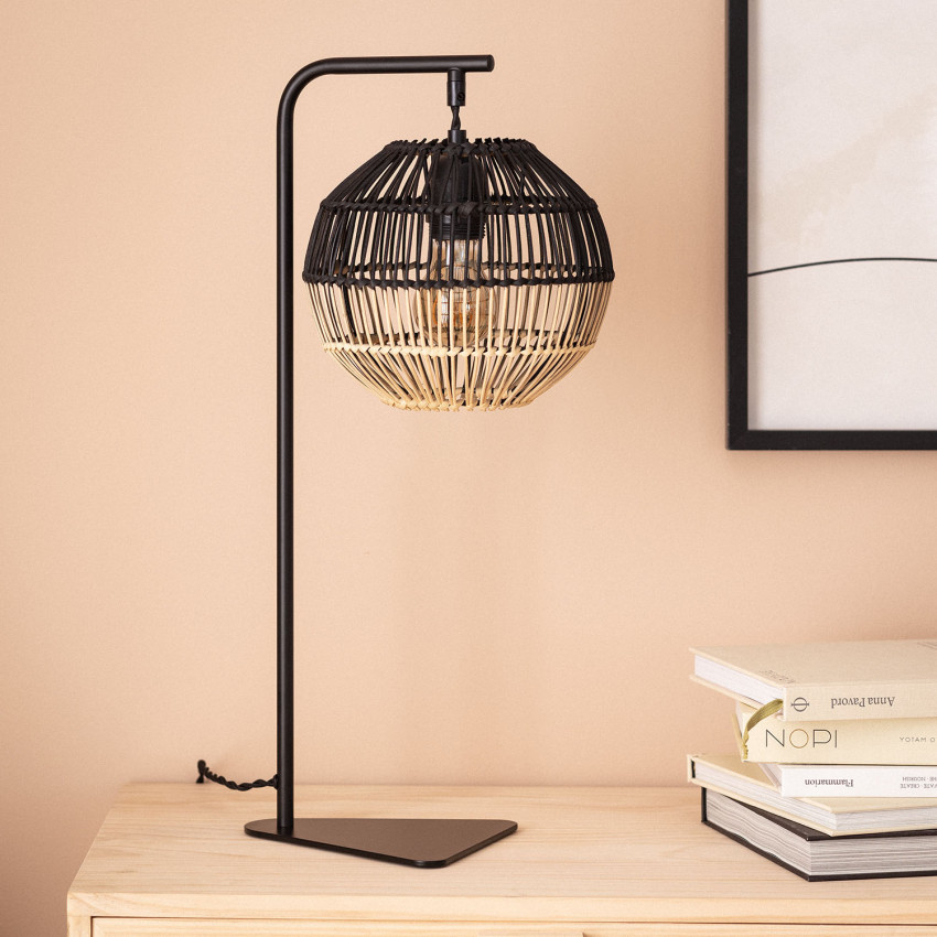 Lampe Poser Rotin Kithnos Ledkia