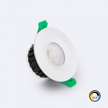 Downlight LED  5-8W Ignifuge Rond 4CCT (Neutre-Froid) Dimmable IP65 Coupe Ø65 mm