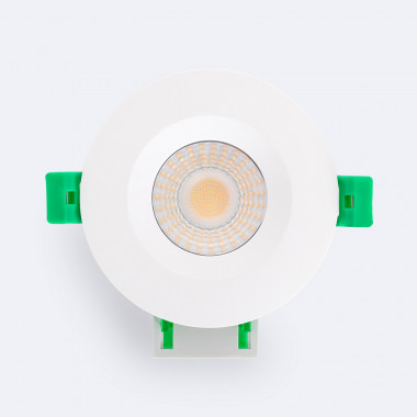 Product of Downlight LED Ignífugo Circular 4CCT Regulable IP65 Blanco Corte Ø70 mm