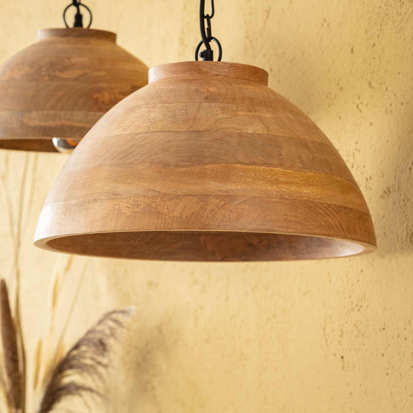 Product of Naisha M Wooden Pendant Lamp ILUZZIA 