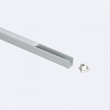 2m Aluminium Surface Profile for LED Strips up to 6mm