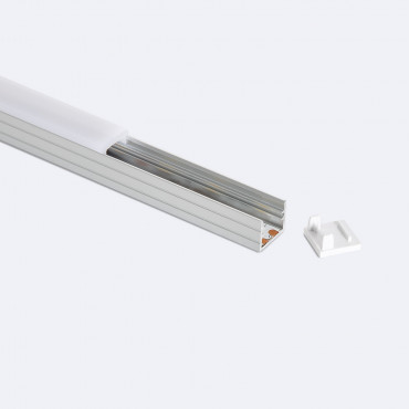 Kit profilo a U per strip led lunghezza 2 m, Profili alluminio