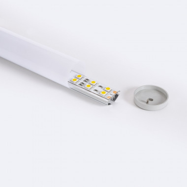 Ophangprofiel Rond aluminium 2m voor LED Strip tot 16 mm