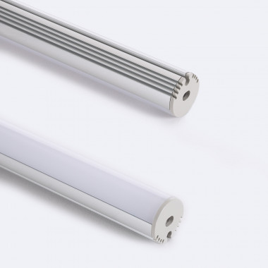 Produkt von Aufhänge- und Oberflächenprofil Rund Aluminium für LED-Streifen 11 mm