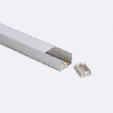 Profil Aluminiowy Natynkowy 2m dla Podwójnych Taśm LED do 22 mm