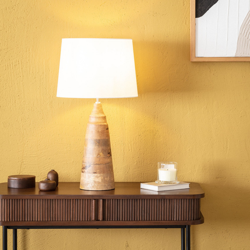 Product of Rajesh Wooden Table Lamp ILUZZIA 