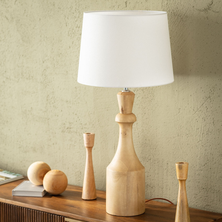 Product of Marala Wooden Table Lamp ILUZZIA 