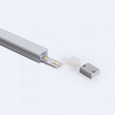 2m Aluminium Surface Profile & Cover for LED Strip up to 10mm