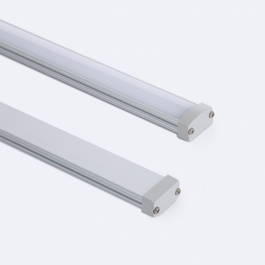 Product van Opbouwprofiel  Aluminium 2m voor Onderonderzijde voor LED Strips tot 8,3 mm