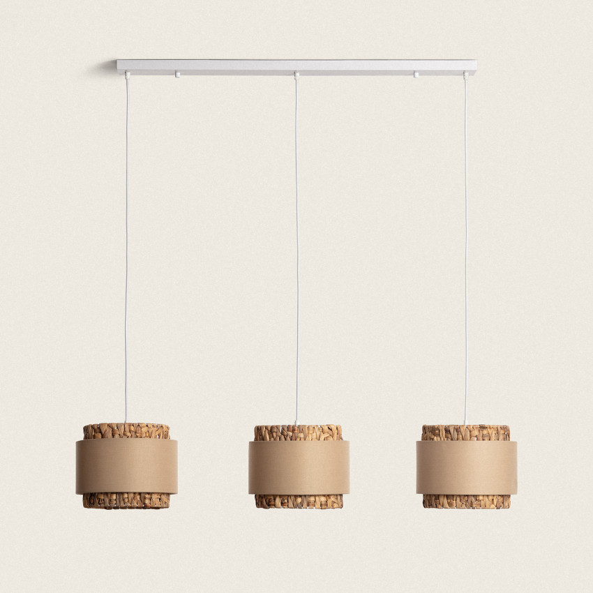 Product of Orleans Tri Natural Fibres Pendant Lamp 