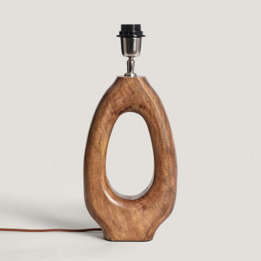 Base for Darshan Wooden Table Lamp ILUZZIA