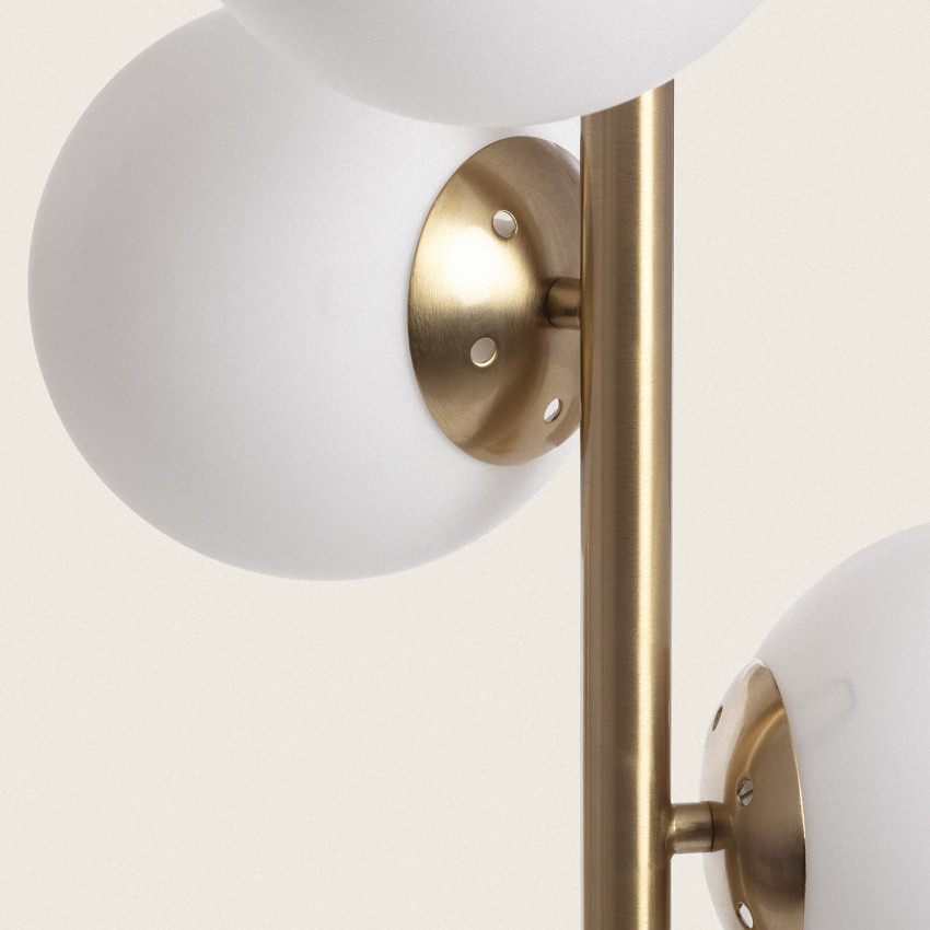 Produkt od Stojací Lampa z Kovu a Skla Moonlight Brass Round pro 3xE27 