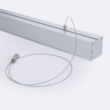Produkt od 2m Závěsný Hliníkový Profil Sixe pro Dvojitý LED pásek do 45 mm 
