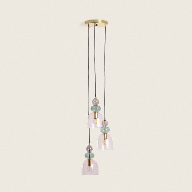 Hanglamp Metaal en Glas Tri Baudelaire
