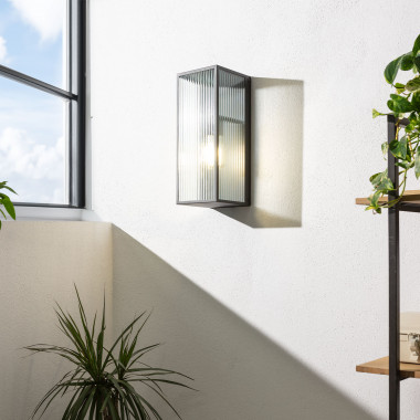 Big Taiga Outdoor Metal & Glass Wall Lamp