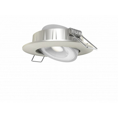 Downlight LED Orientabile Circolare Nichel Satinato 5W Taglio Ø68 mm