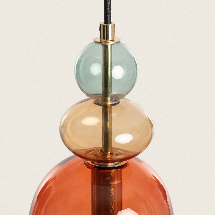 Product van Hanglamp Metaal en Glas Baudelaire 