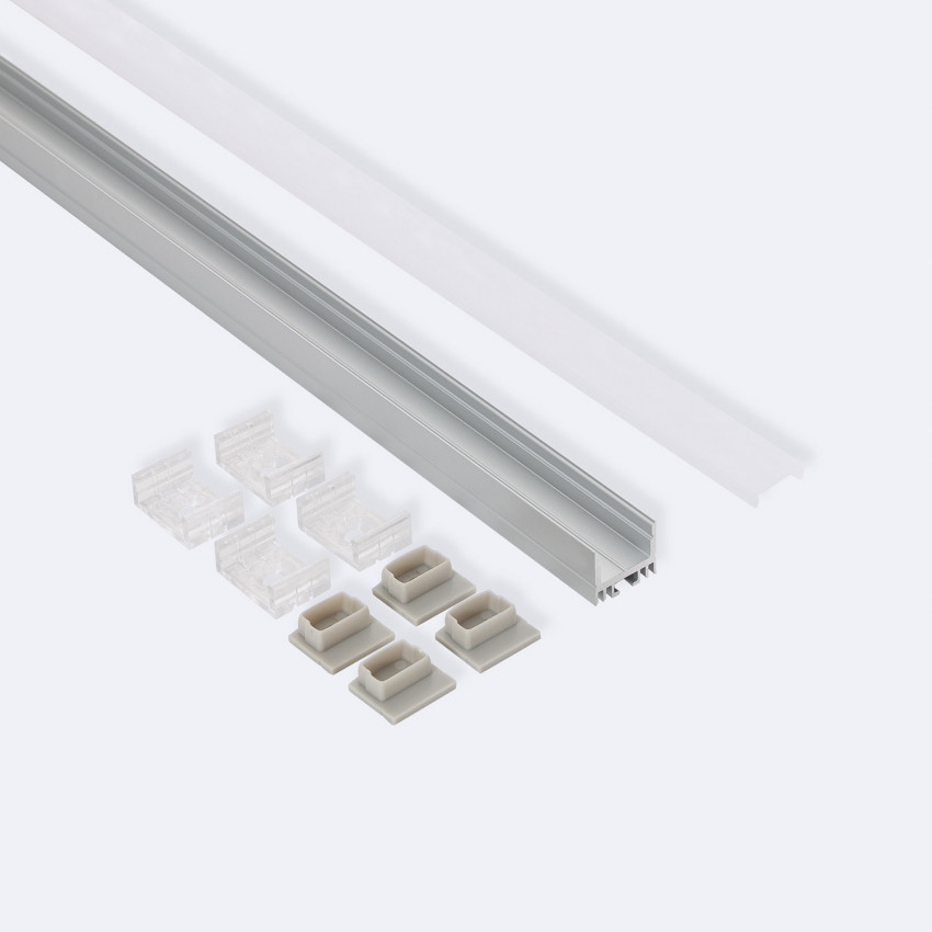 Product van Opbouw en Hang Aluminium  Profiel 2m  voor LED Strip tot 13 mm