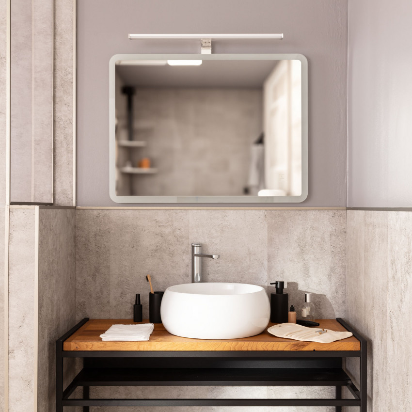 Produkt od Koupelnové Zrcadlo s LED Světlem a Ochranou proti Zamlžení 80x60 cm Benin 