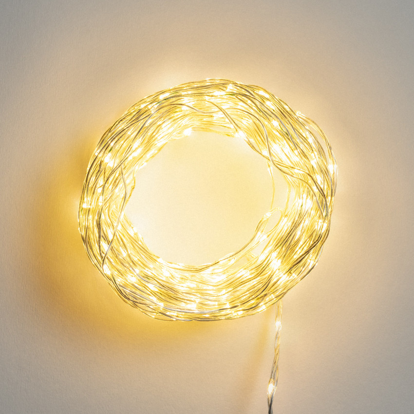 Produit de Guirlande LED Extérieure Transparente Blanc Chaud 18 m
