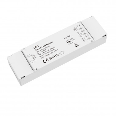 Regulador DALI a 0-1/10V 1 Canal 100-240V AC Compatible con Pulsador