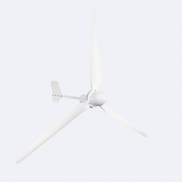 Éolienne 5kW 48V Axe Horizontal avec Contrôleur MPPT - Ledkia