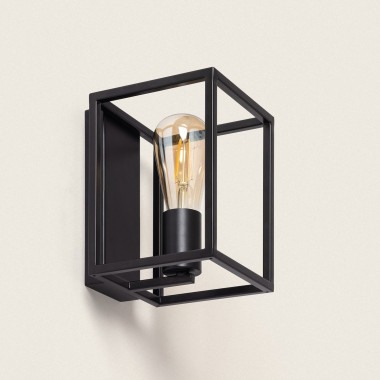 Crate Wall Lamp in Black
