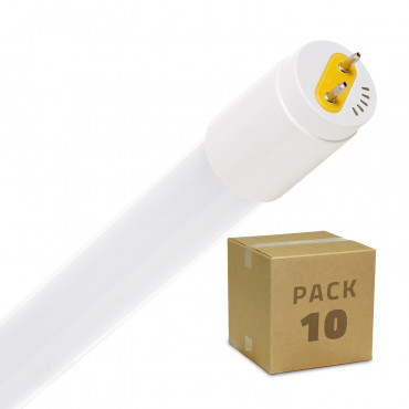 Product PACK of 10 60cm 9W T8 Glass LED Tubes with One Side Power (120lm/W) 
