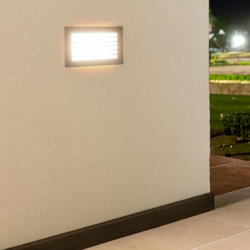 Product van Wandlamp Outdoor LED 9W Inbouw Zwart Drive