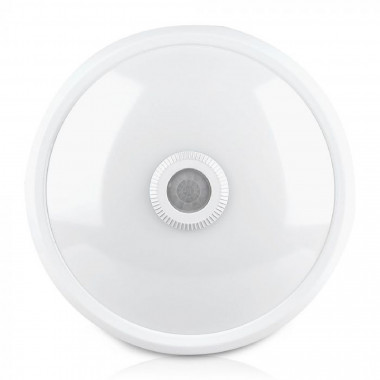 Plafoniera LED 12W con Sensore di Movimento PIR e Crepuscolare Design -  Ledkia