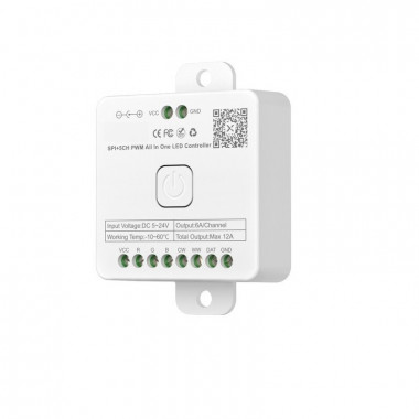 Telecomando RGBW-CCT dimmerabile per striscia led con Accensione e  spegnimento luce