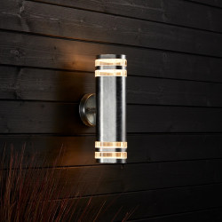 Bonnie Galvanized Steel Outdoor Double Sided LED Wall Lamp