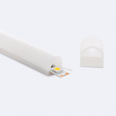 Vestavná Silikonová Trubice Flex Půlkruhová pro LED pásky do 11 mm BL1513