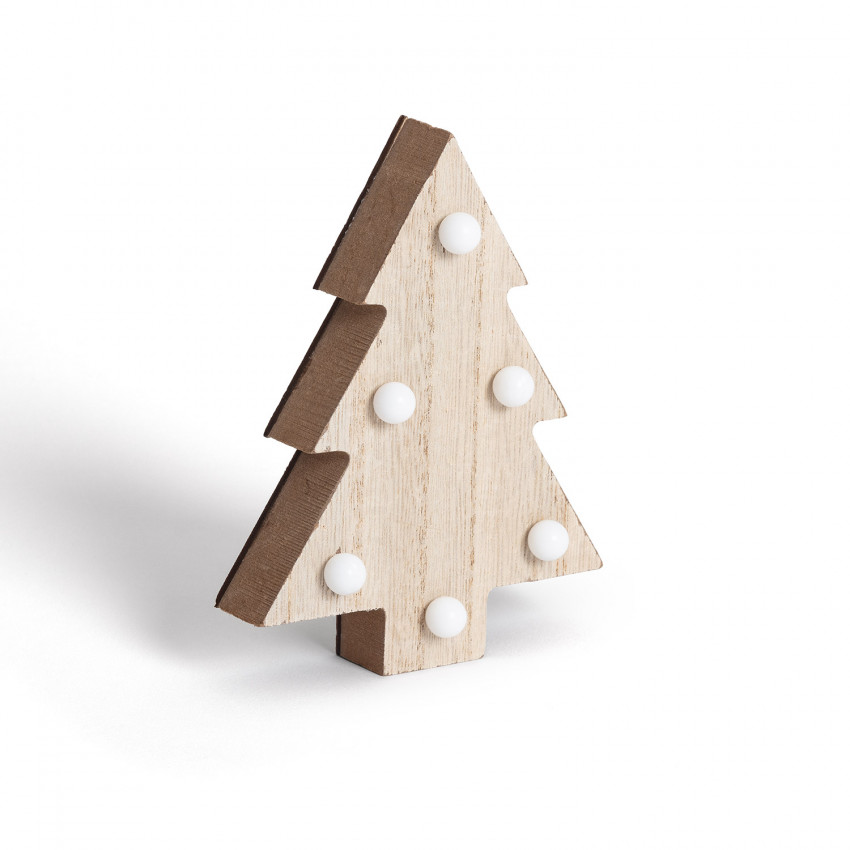 Produkt od Dřevěná LED Vánoční Figurka - Stromek na baterie 