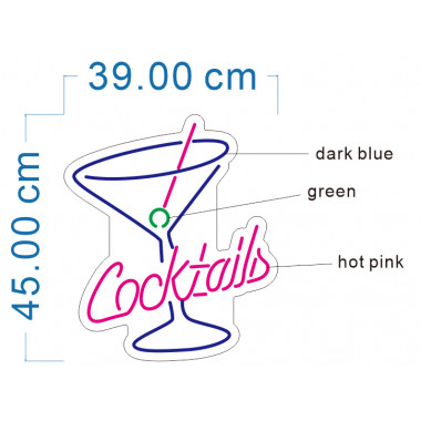 Product van Neon LED Bord Cocktails