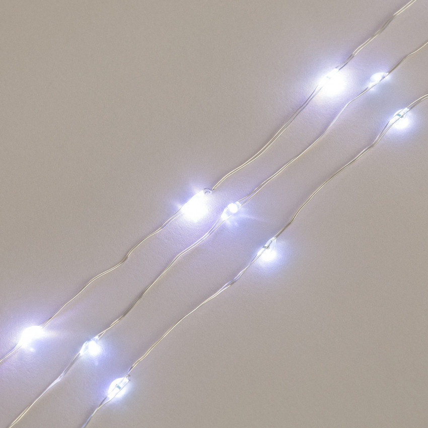Produit de Guirlande LED Extérieure Transparente Blanc Froid 6m