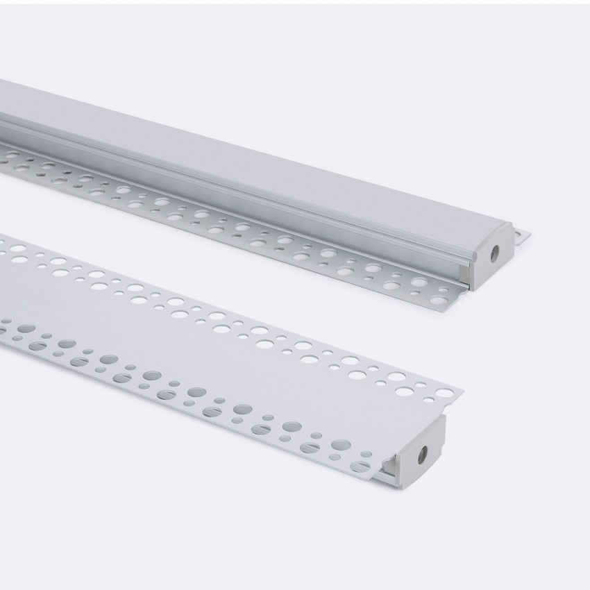 Product of 2m Plasterboard Recessed Aluminium Profile for LED Strips up to 20mm 
