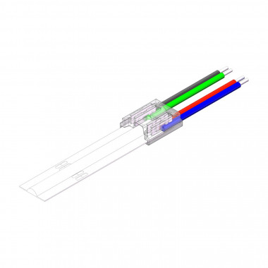 Prodotto da Connettore Hippo con Cavo per Unire Striscia LED RGB/RGBIC COB 24V DC IP20 Larghezza 10mm
