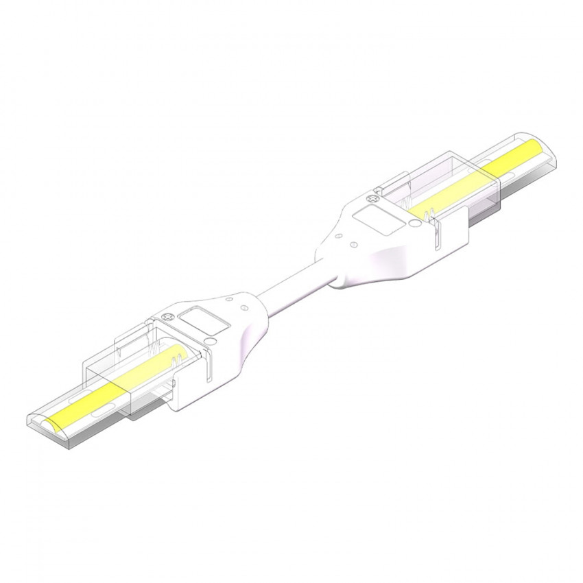 Product of Double Hippo Connector for 12/24/220V RGB SMD Silicone Flex LED Strip 12mm Wide 
