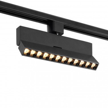 Foco Carril LED Monofásico 12W Regulable TRIAC CCT Seleccionable No Flicker Elegant Optic Negro