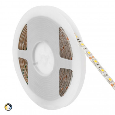 LED Strip CCT 12V DC SMD2835 120LED/m 5m IP65 Breedte 10mm in te korten om de 5cm