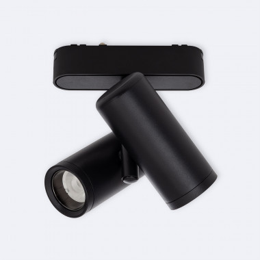 Product van Magnetische Track Spotlight  Dubbele Cuarzo LED Eenfasige  25mm Super Slim 16W 48V CRI90 Zwart 
