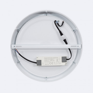 Prodotto da Plafoniera LED 24W Ø300 mm  Alluminio Circolare Regolabile  Dim To Warm 