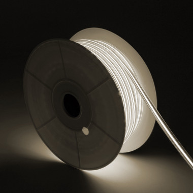 Bobine de Ruban LED Dimmable Auto-redressement 220V AC COB Silicone FLEX 50m 560 LED/m 1250 lm/m Largeur 8mm 50m IP65