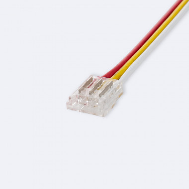 Product van Dubbele Hippo Connector met Kabel voor LED Strip CCT 12/24V DC SMD IP20 Breedte 10mm