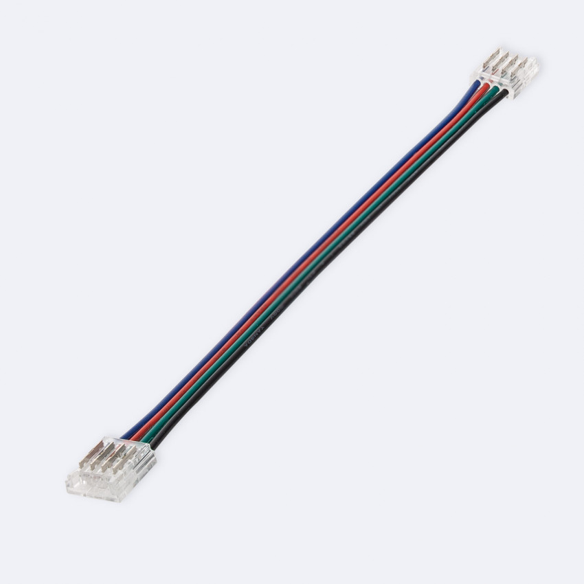 Product van Dubbele Hippo Connector met Kabel voor RGB LED Strip 12/24V DC SMD IP20 Breedte 10mm
