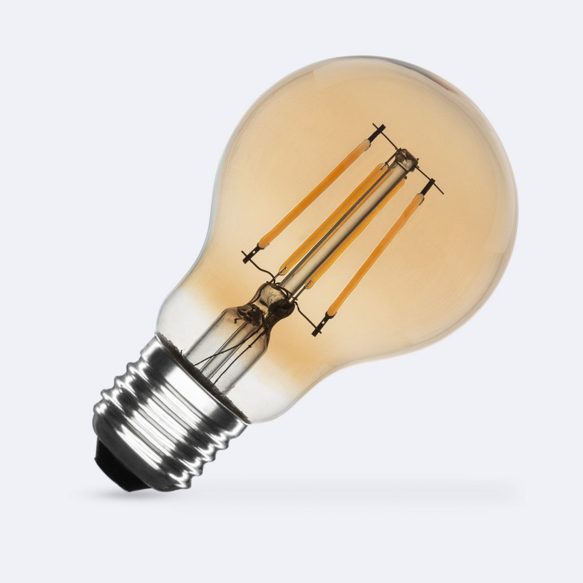 Product of 6W E27 A60 Dimmable Gold Filament LED Bulb 720lm