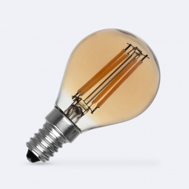 LED Filamentní Žárovka E14 6W 720 lm P45 Gold