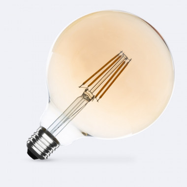 8W E27 G125 Dimmable Gold Filament LED Bulb 1055m