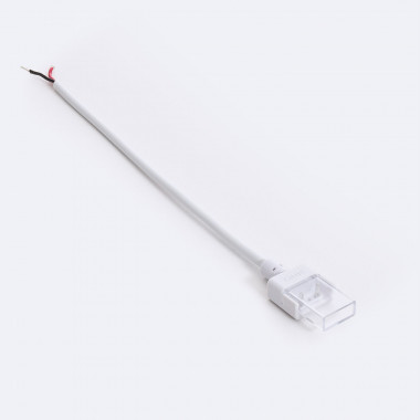 Hippo Connector met kabel voor LED strip Zelfregulerend  220V AC COB Silicone FLEX Breedte 10mm Monocolor